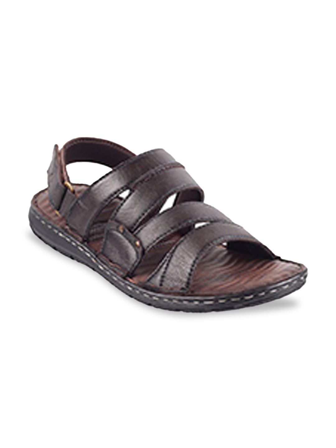 

Mochi Men Brown Leather Comfort Sandals