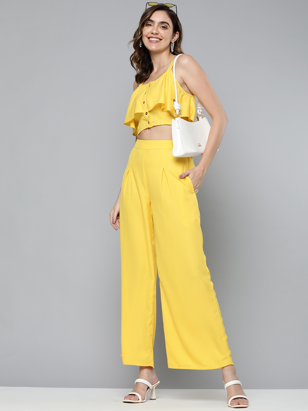 

HERE&NOW Women Yellow Top with Trousers