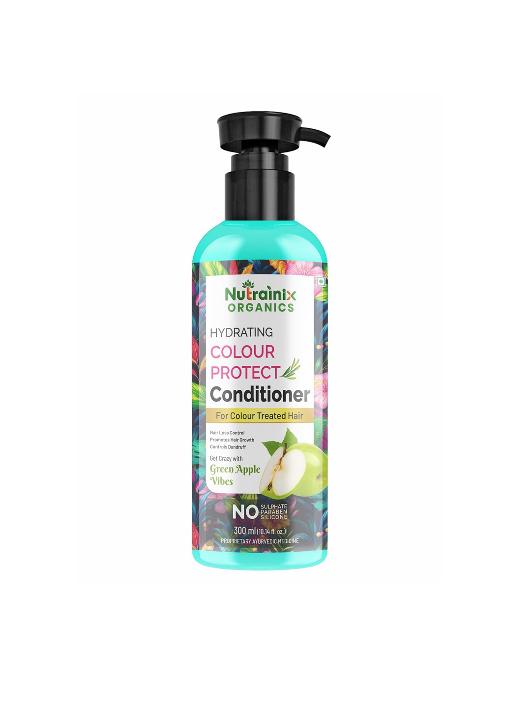 

Nutrainix Organics Hydrating Colour Protect Conditioner for Colour Treated Hair - 300 ml, Blue