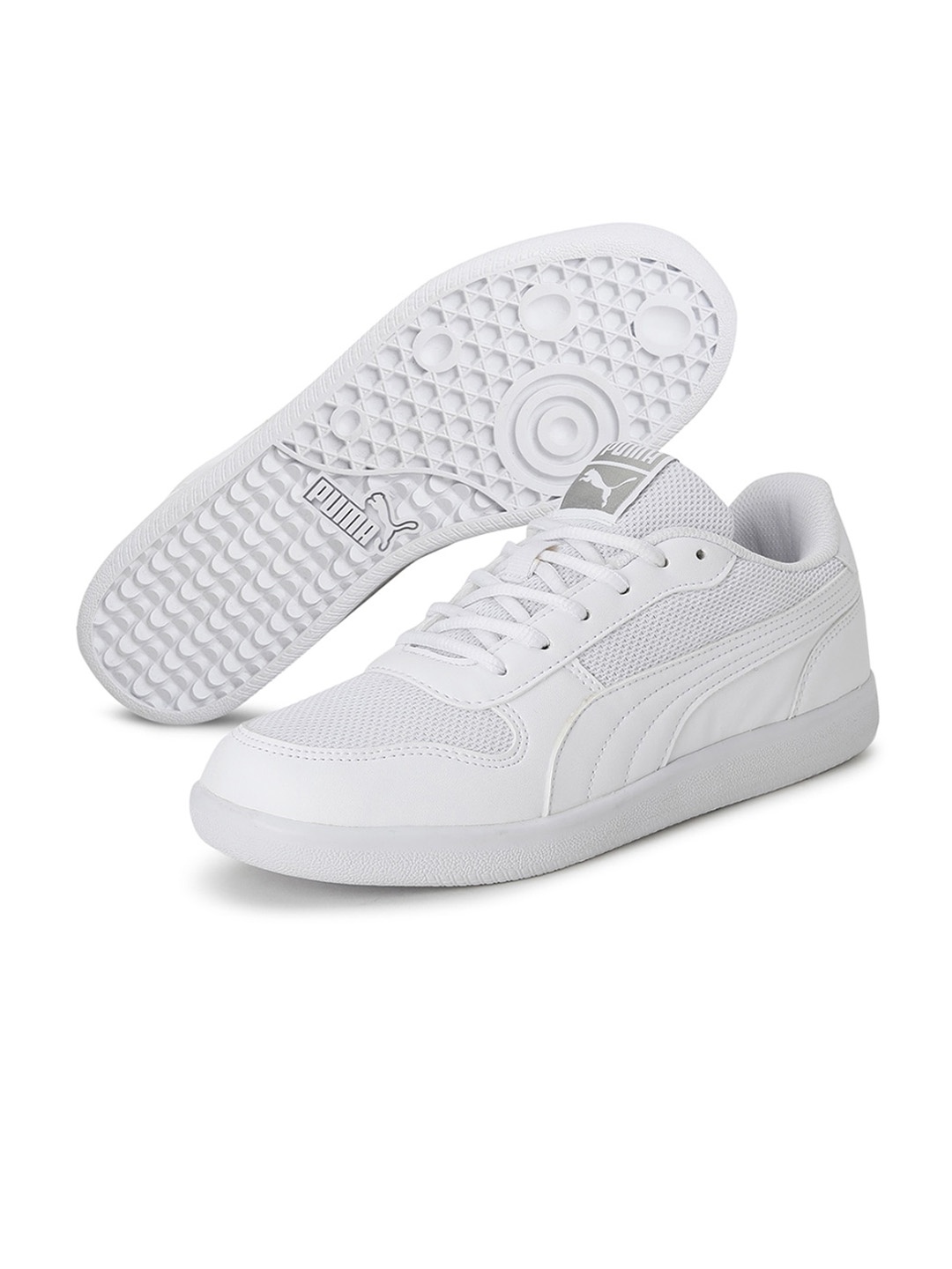 

Puma Unisex White Solid PUNCH Sneakers
