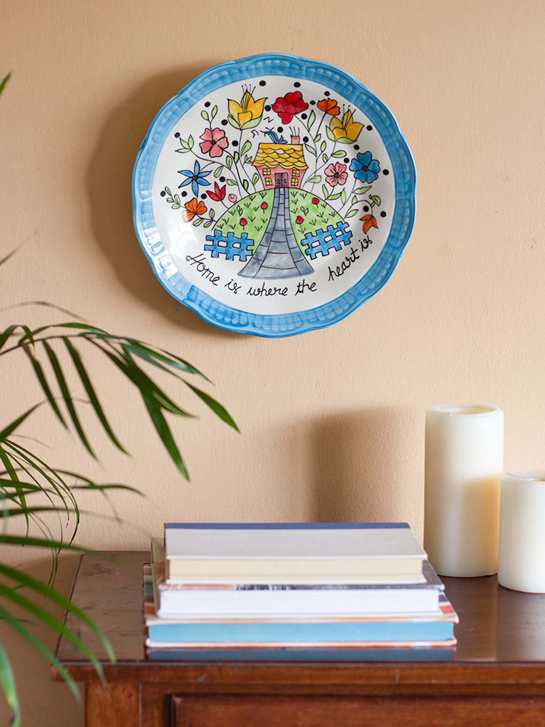 

The Wishing Chair Multicoloured Wall Plate Art, Multi