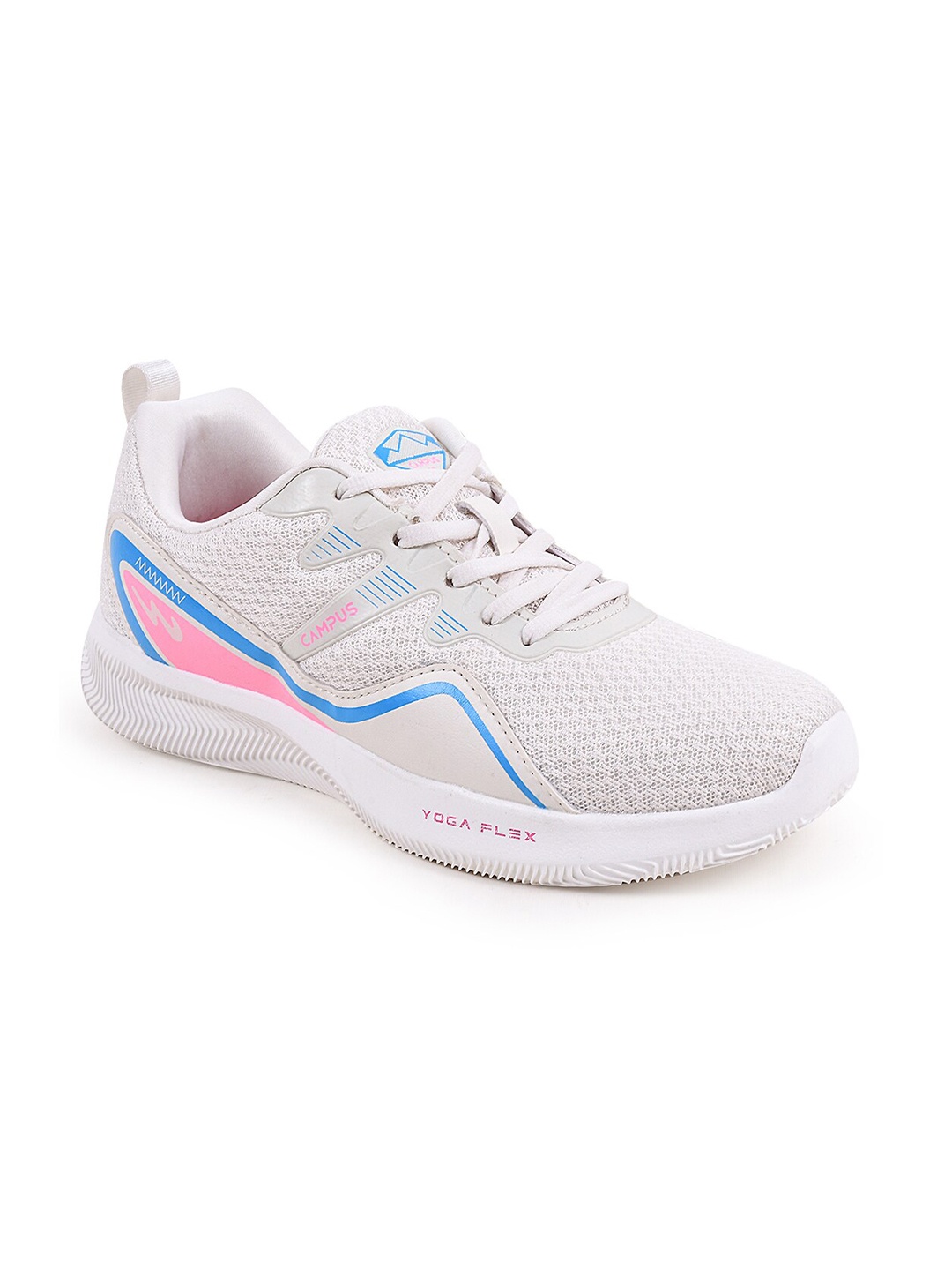 

Campus Women Off White Mesh Running Shoes