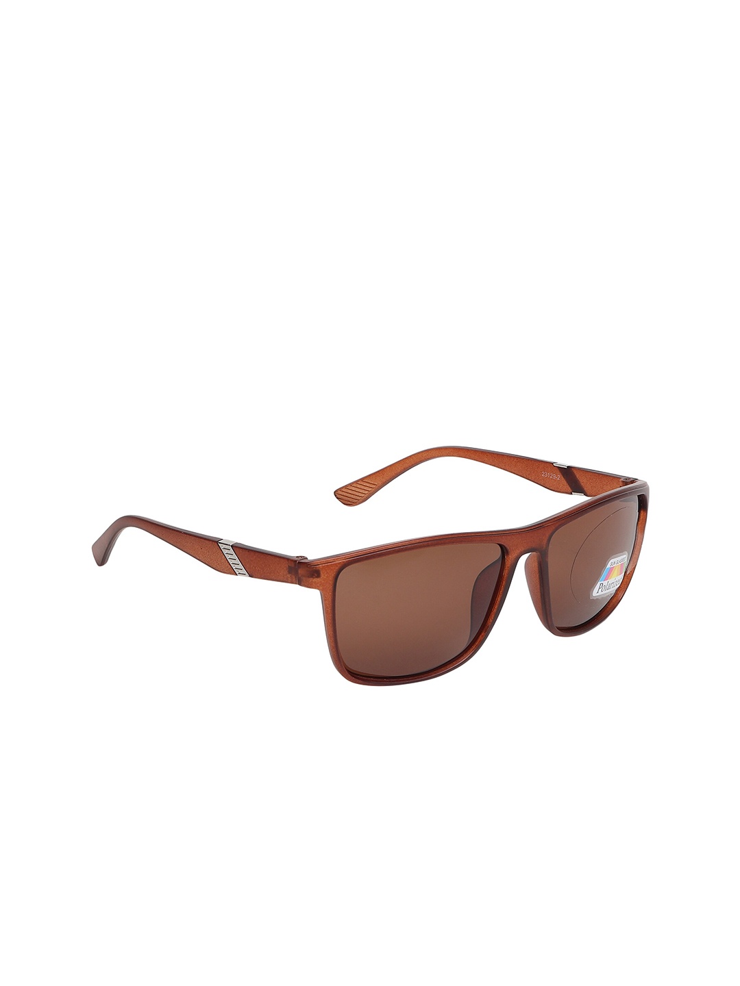 

ALIGATORR Unisex Brown Lens & Brown Rectangle Sunglasses with UV Protected Lens