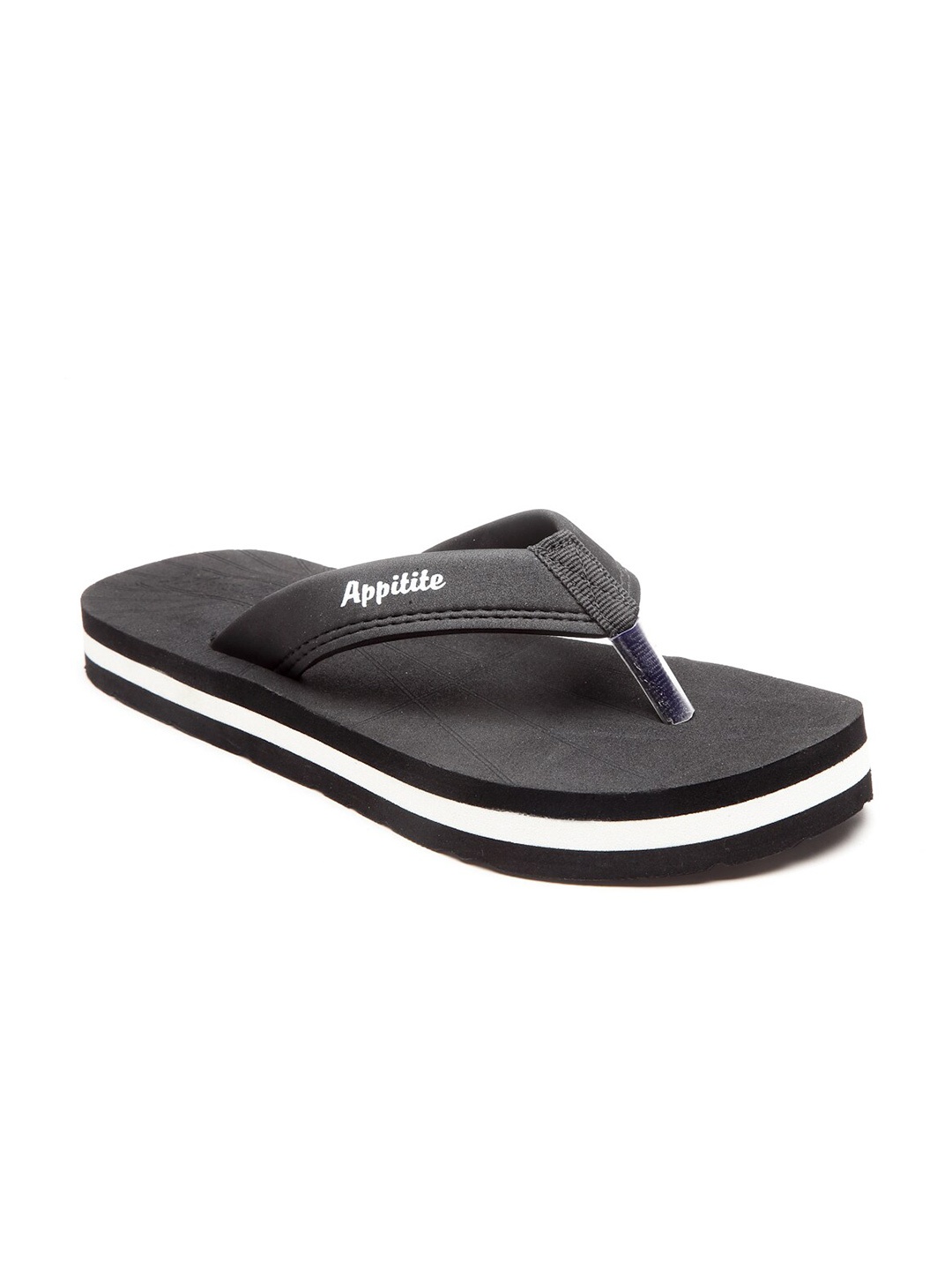 

APPITITE Men White Rubber Thong Flip-Flops