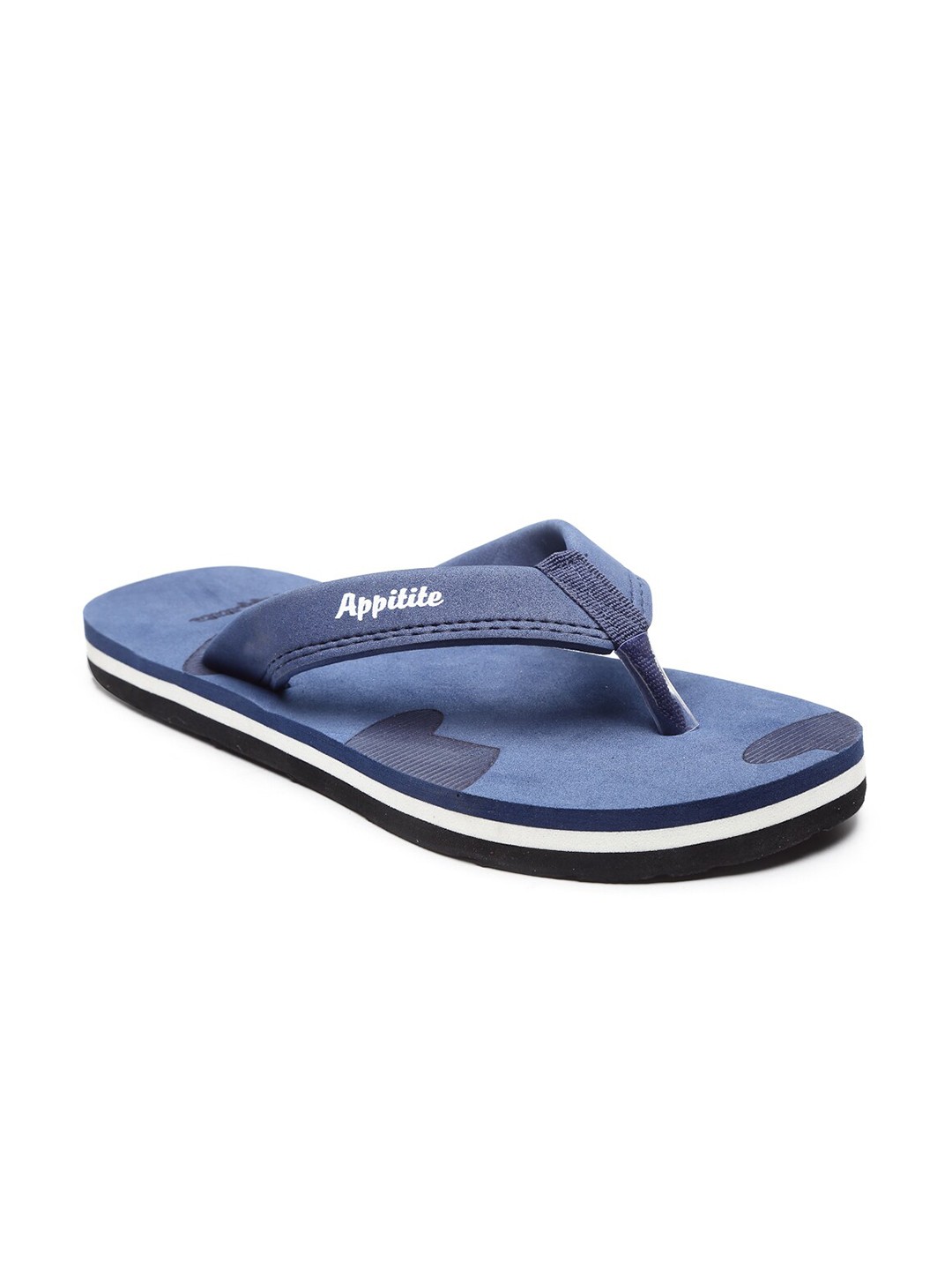 

APPITITE Men Blue & White Printed Rubber Thong Flip-Flops