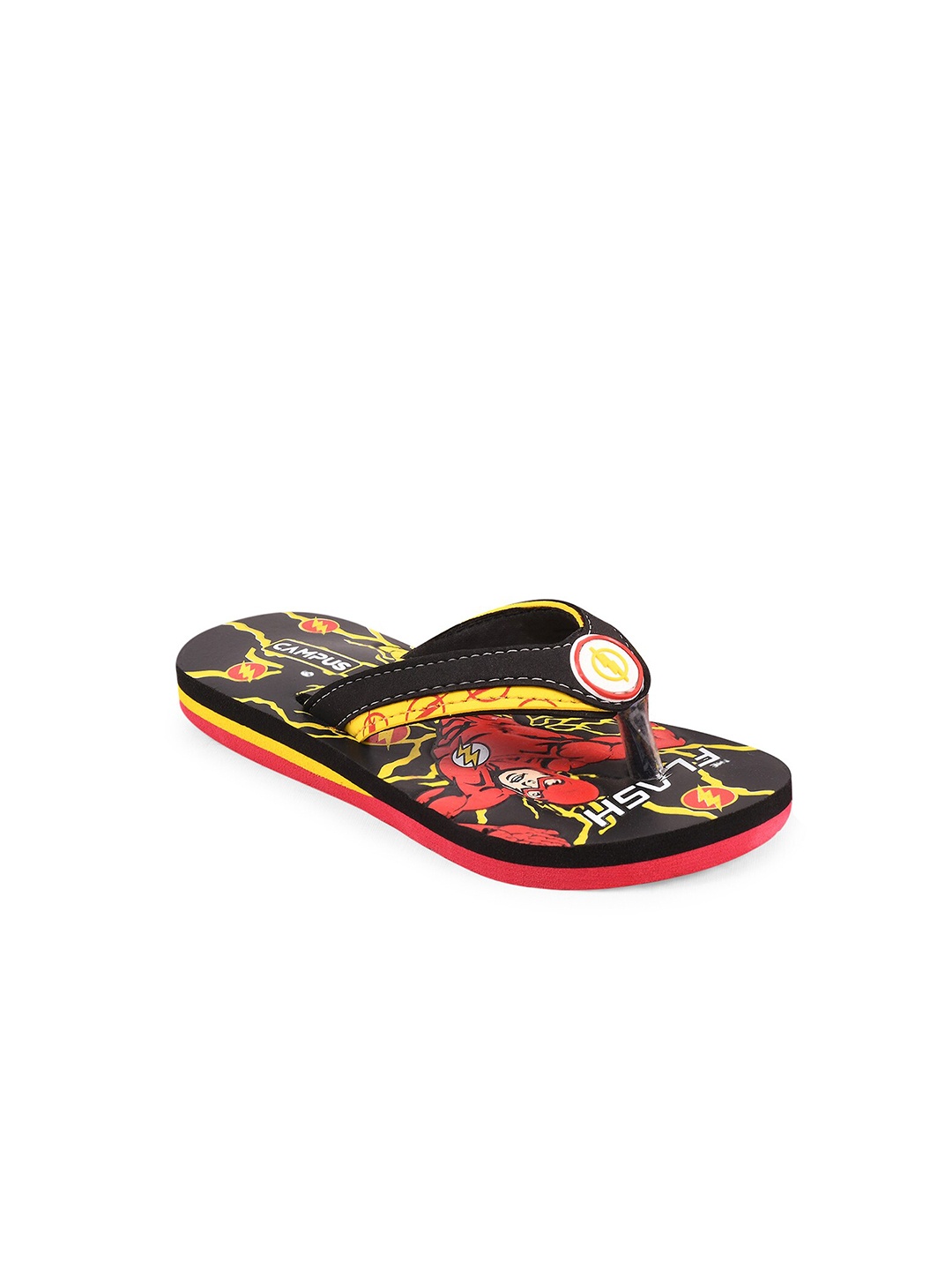 

Campus Unisex Kids Black & Red Slip-On