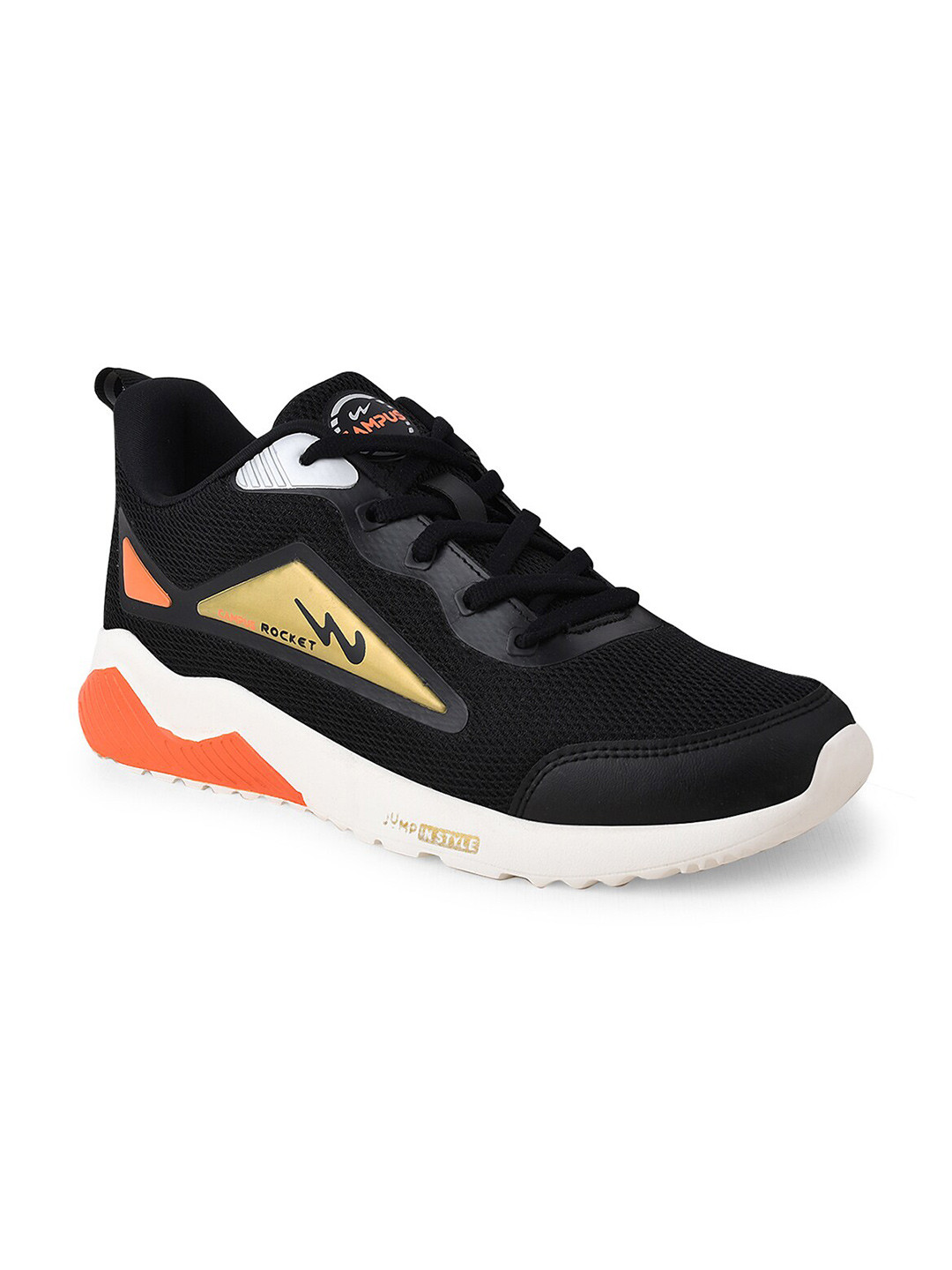 

Campus Unisex Kids Black Mesh Running Shoes