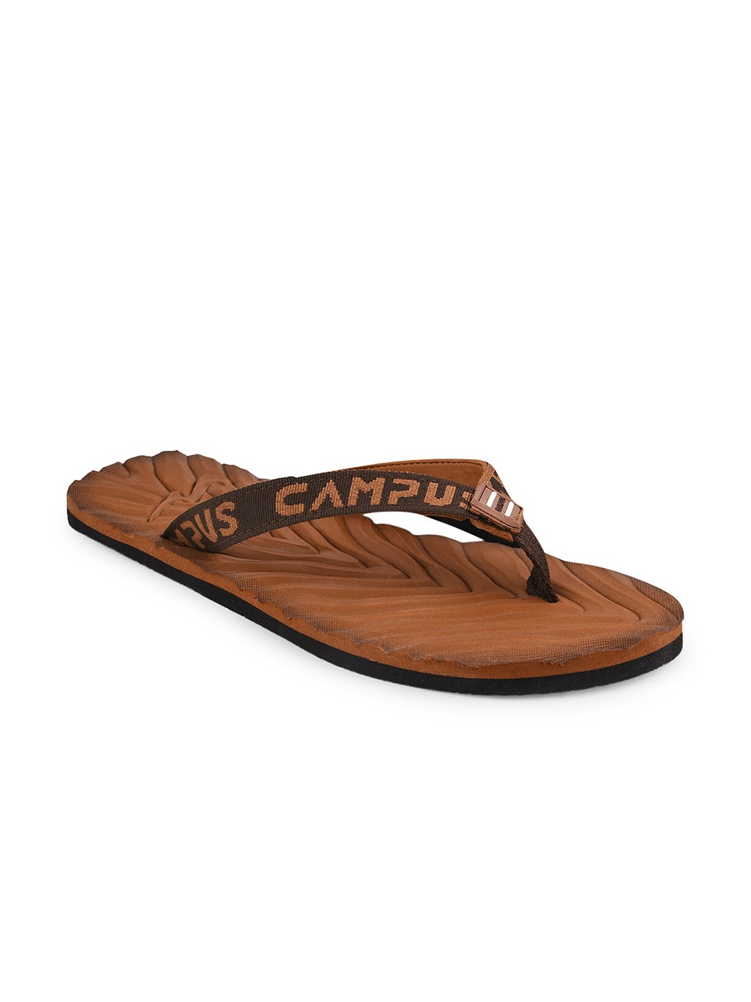 

Campus Men Tan & Black Thong Flip-Flops