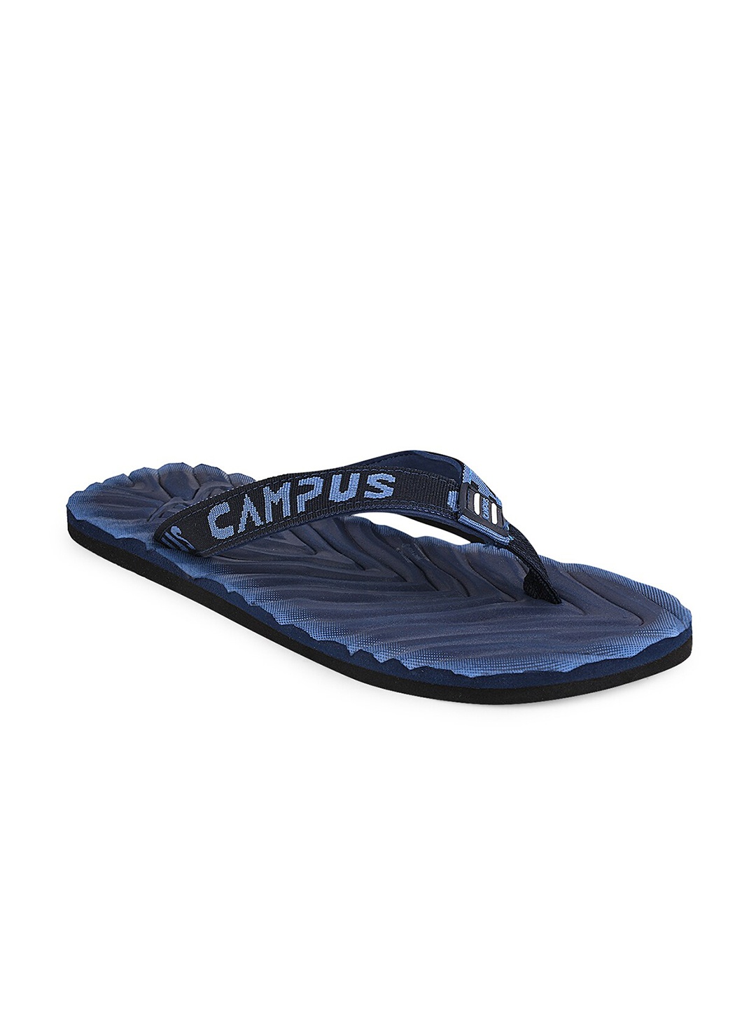 

Campus Men Navy Blue & Blue Thong Flip-Flops