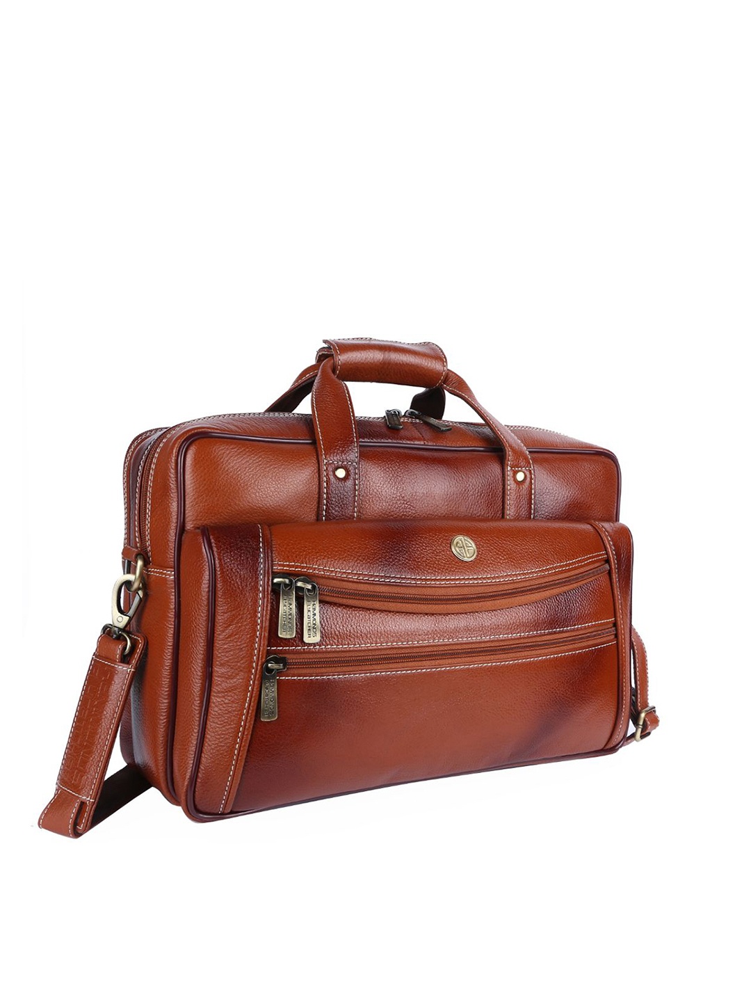 

HAMMONDS FLYCATCHER Men Tan Leather Laptop Bag