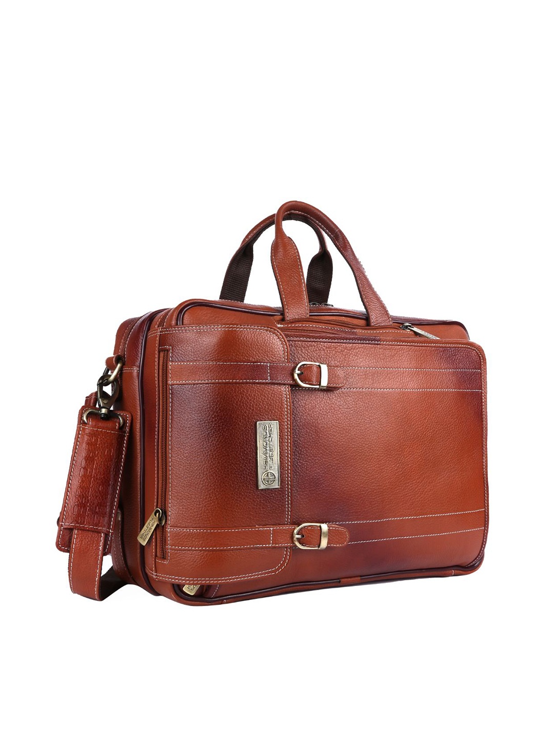 

HAMMONDS FLYCATCHER Men Tan Leather Laptop Bag