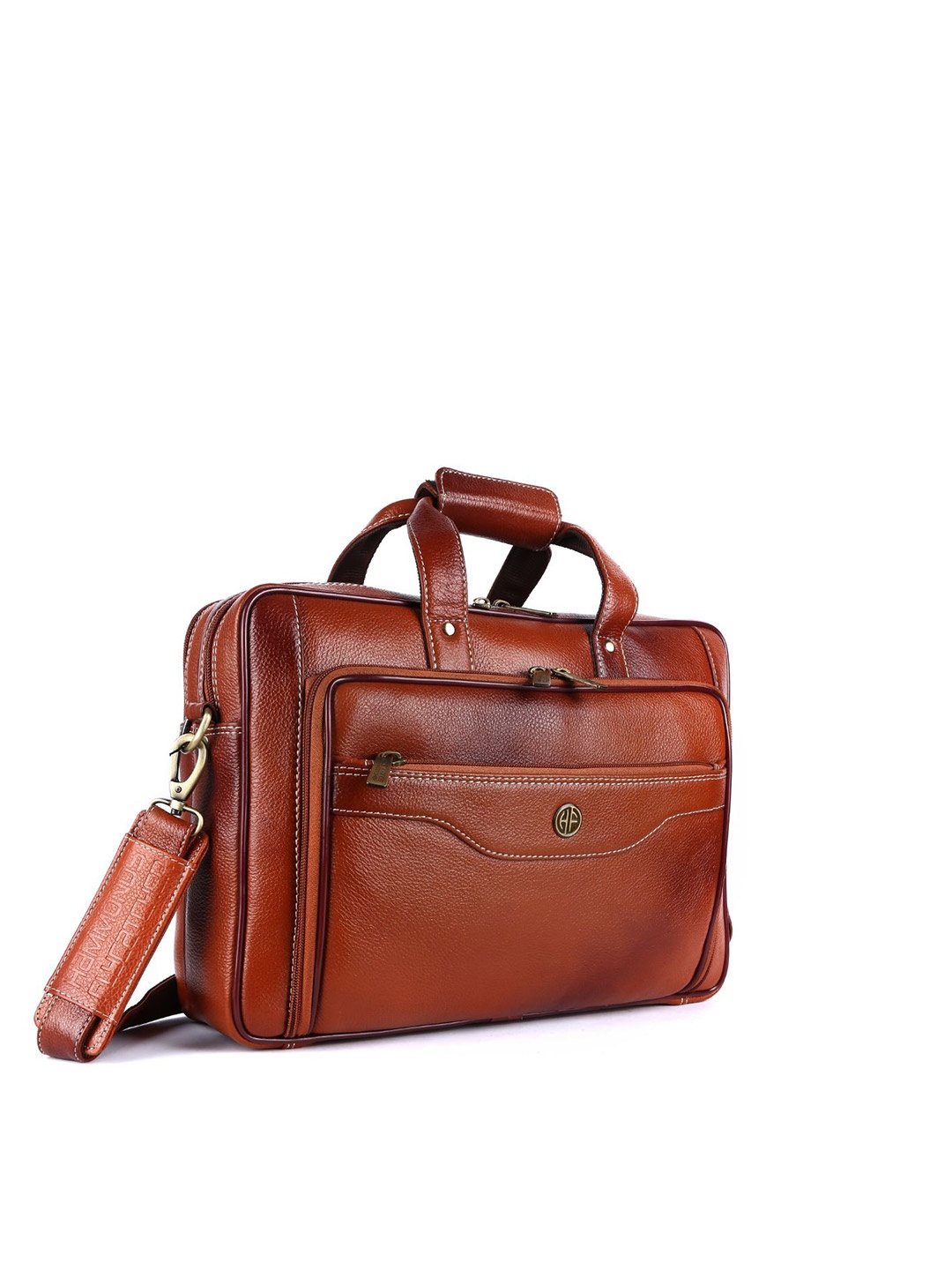 

HAMMONDS FLYCATCHER Men Tan Leather Laptop Bag