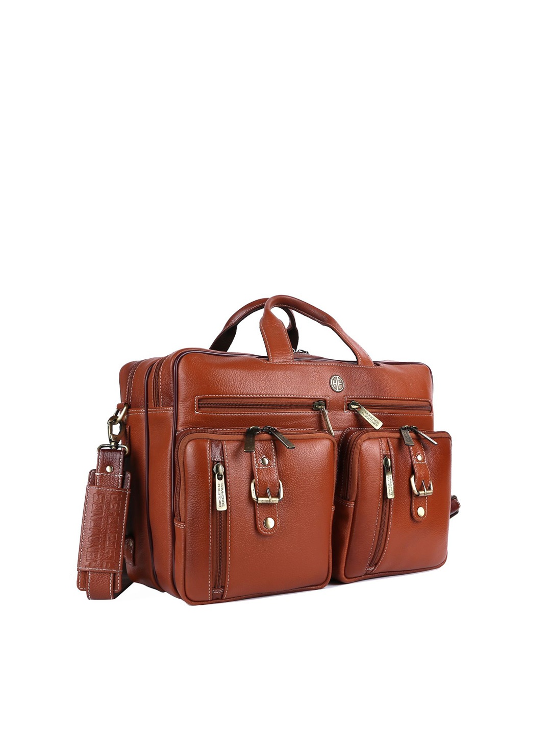 

HAMMONDS FLYCATCHER Men Tan Leather Laptop Bag