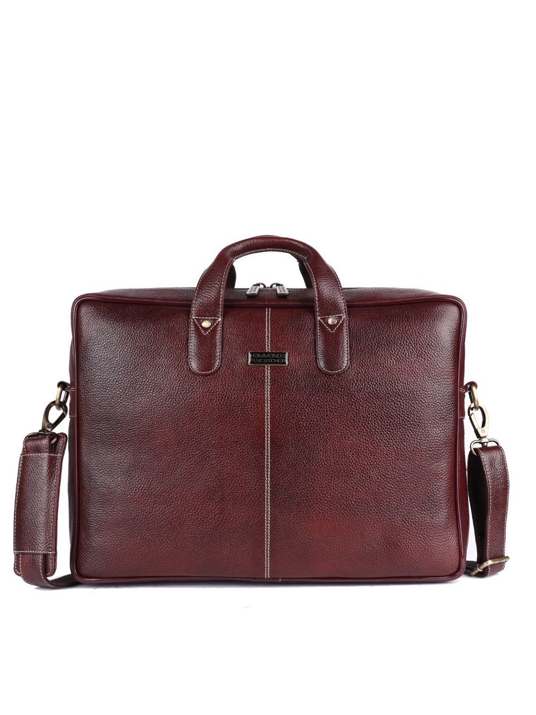 

HAMMONDS FLYCATCHER Men Brown Leather Laptop Bag