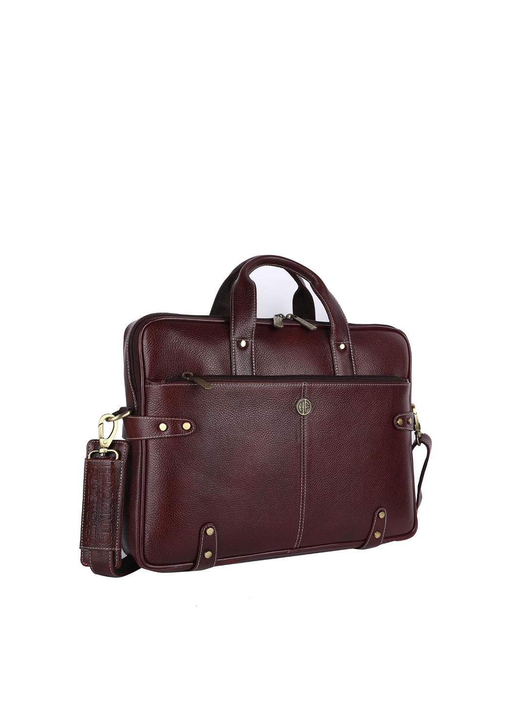 

HAMMONDS FLYCATCHER Men Brown Leather Laptop Bag
