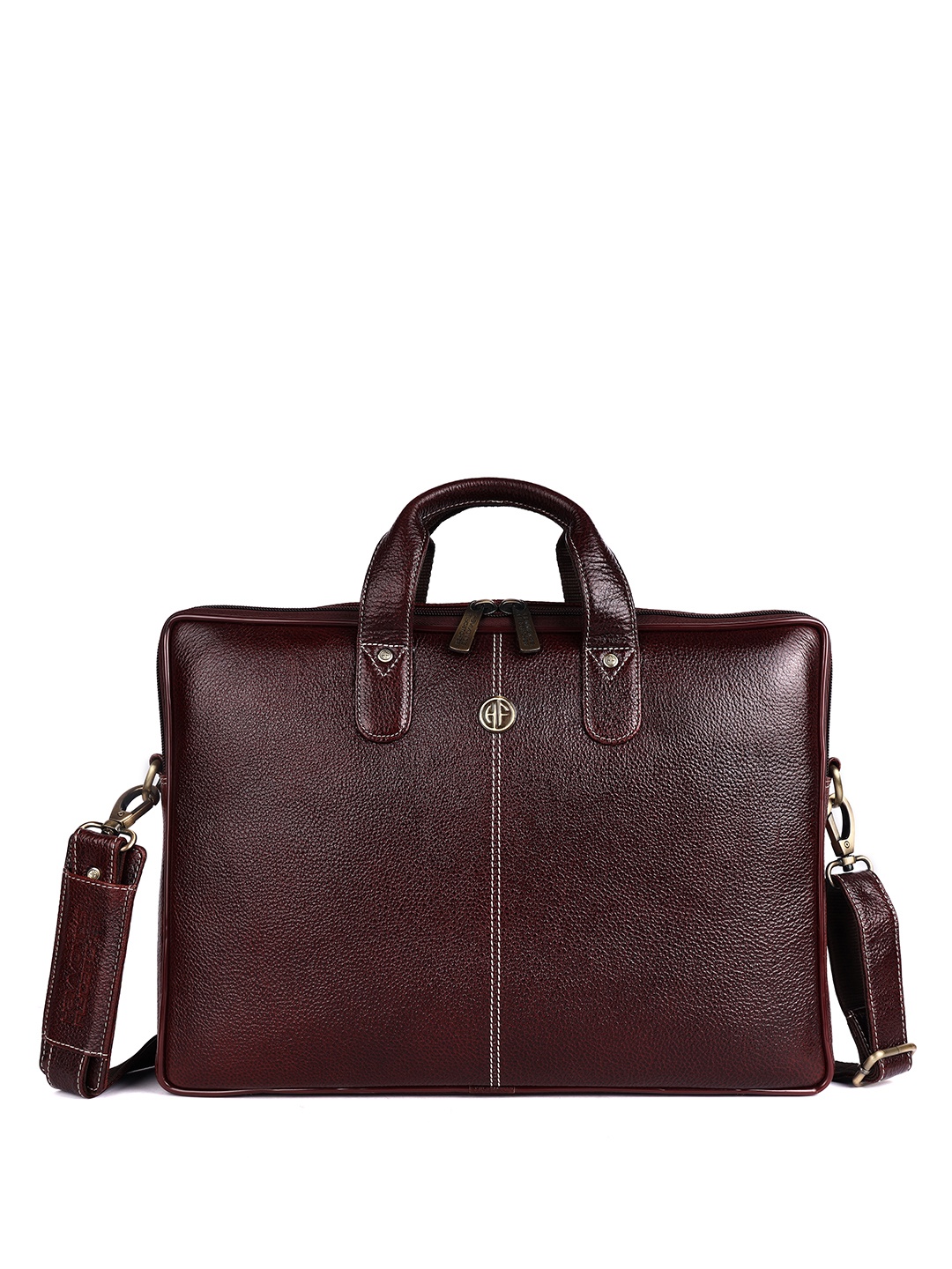 

HAMMONDS FLYCATCHER Men Brown Leather Laptop Bag