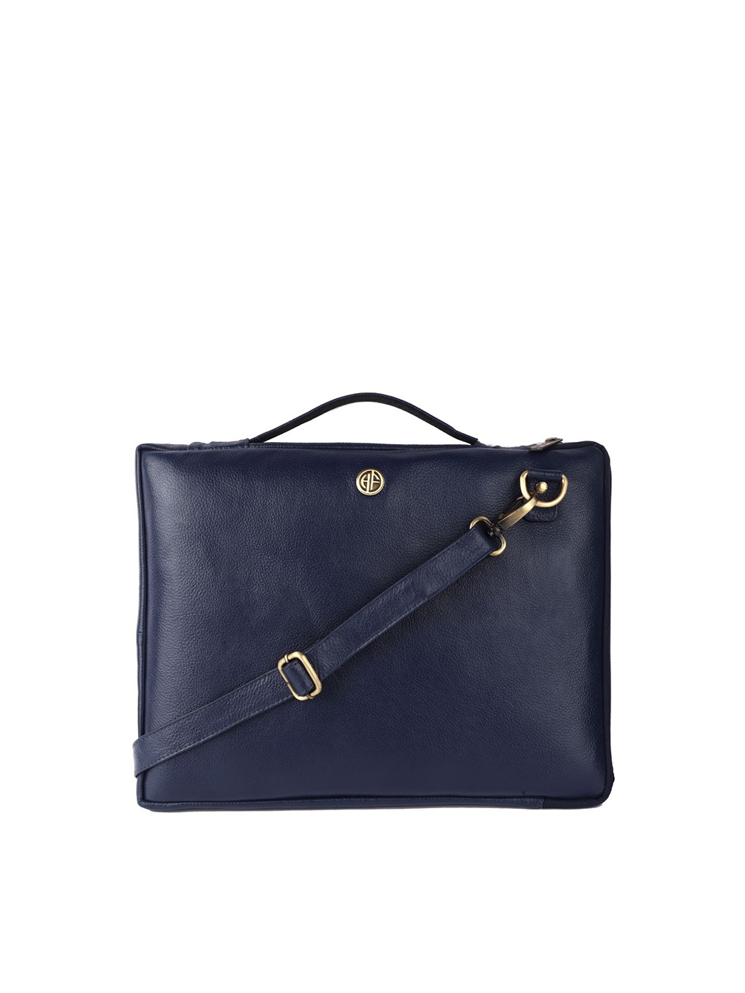 

HAMMONDS FLYCATCHER Men Blue Leather Laptop Sleeve
