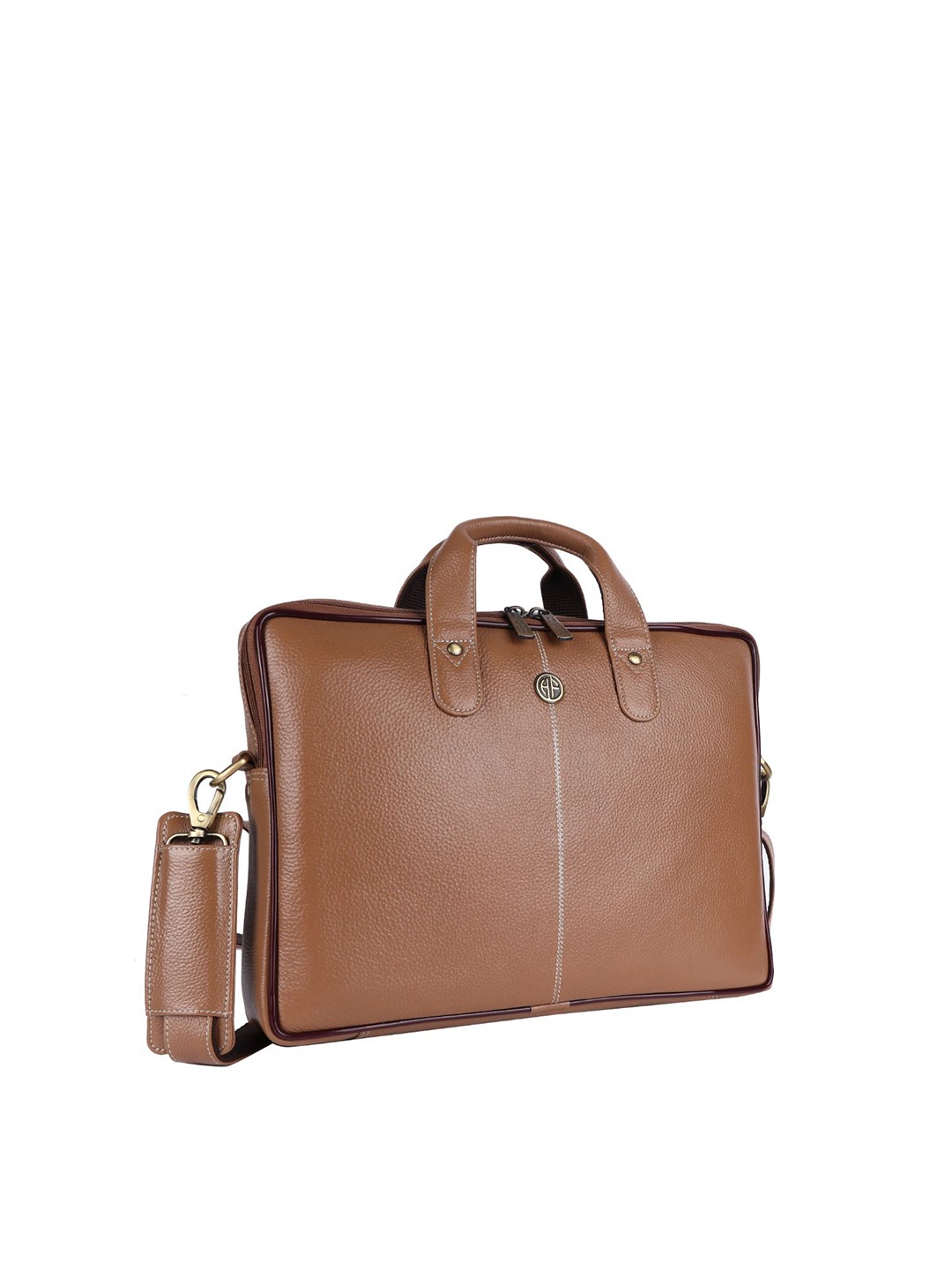 

HAMMONDS FLYCATCHER Men Brown Leather Laptop Bag