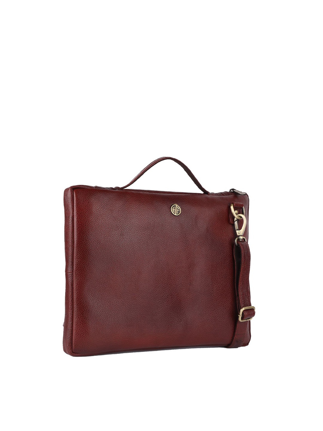 

HAMMONDS FLYCATCHER Men Brown Leather Laptop Sleeve