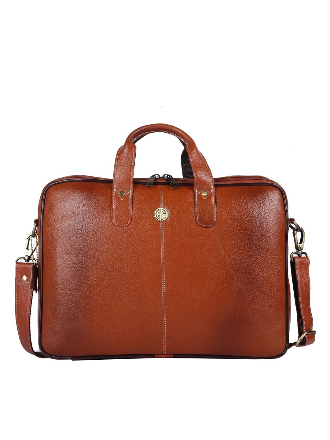 

HAMMONDS FLYCATCHER Men Brown Leather Laptop Bag
