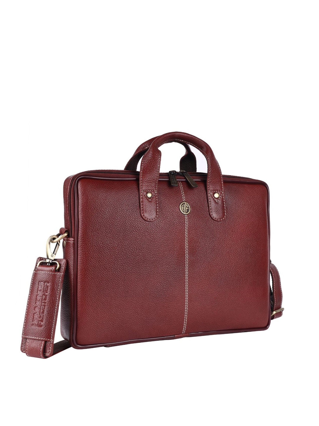 

HAMMONDS FLYCATCHER Men Brown Leather Laptop Bag