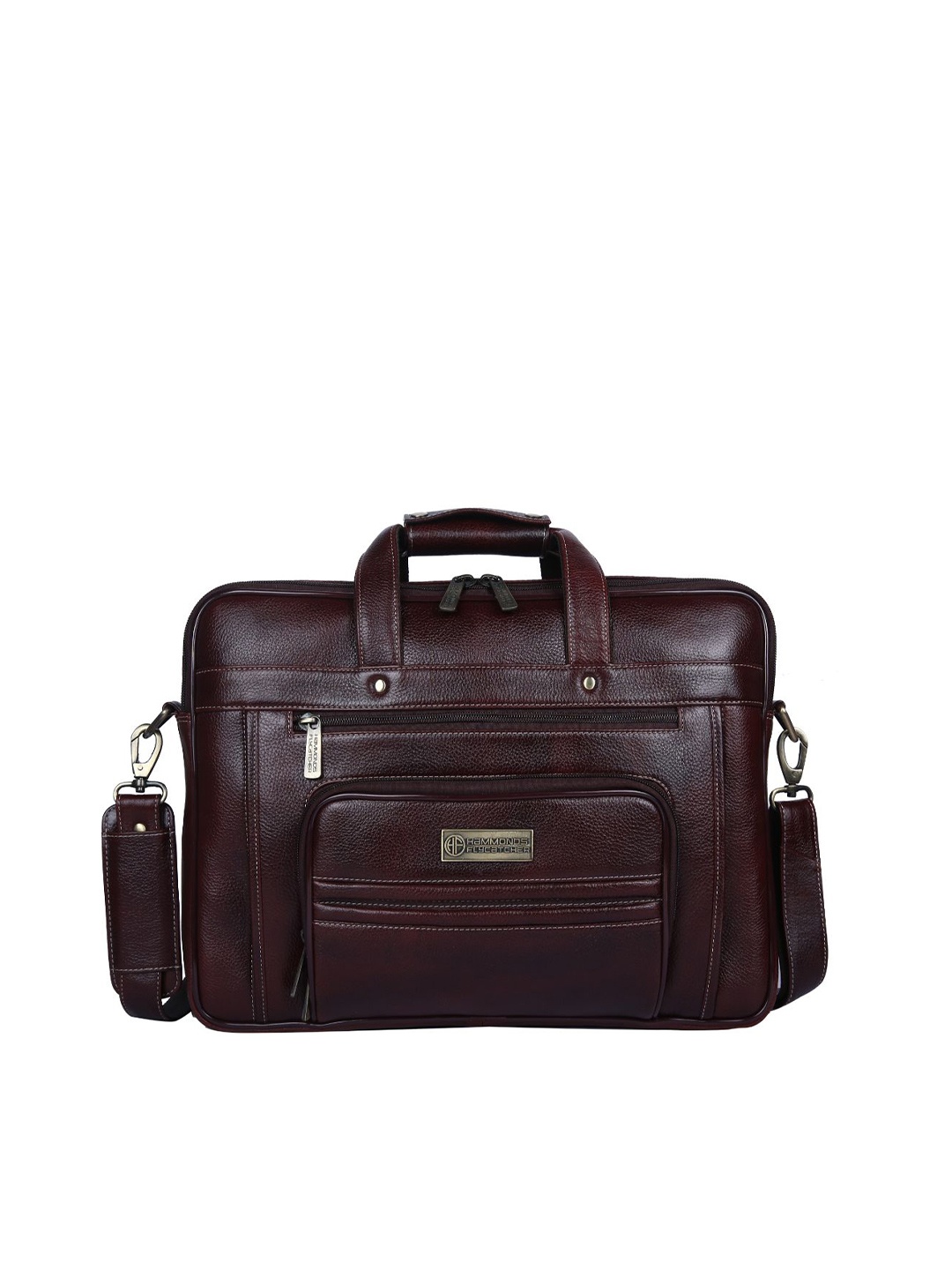 

HAMMONDS FLYCATCHER Men Brown Leather Laptop Bag