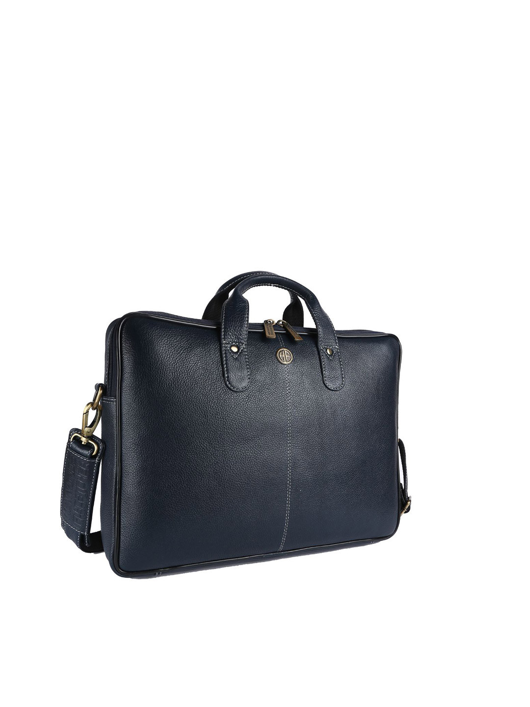 

HAMMONDS FLYCATCHER Men Blue Leather Laptop Bag