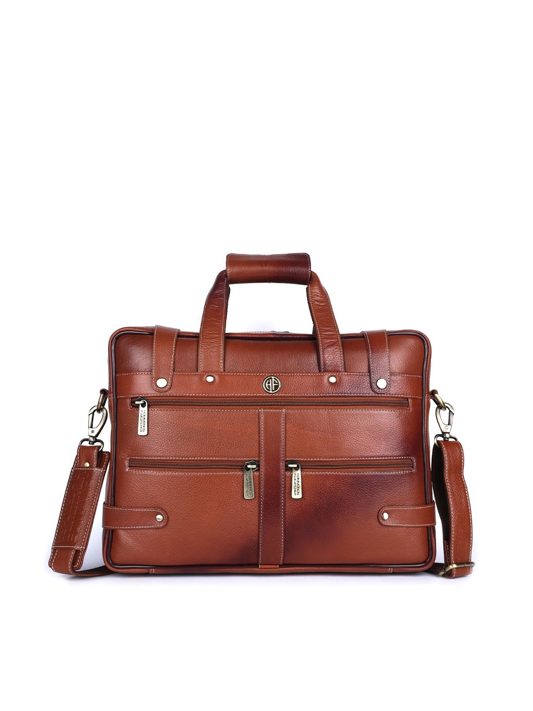 

HAMMONDS FLYCATCHER Men Tan Leather Laptop Bag