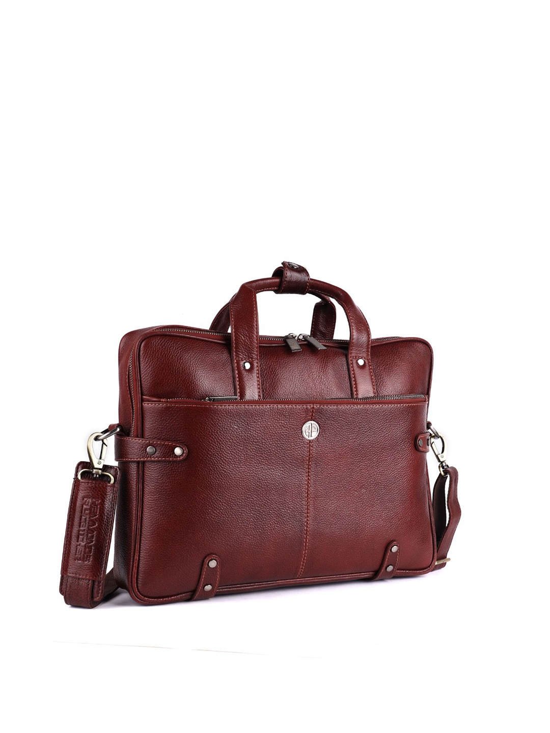 

HAMMONDS FLYCATCHER Men Brown Leather Laptop Bag