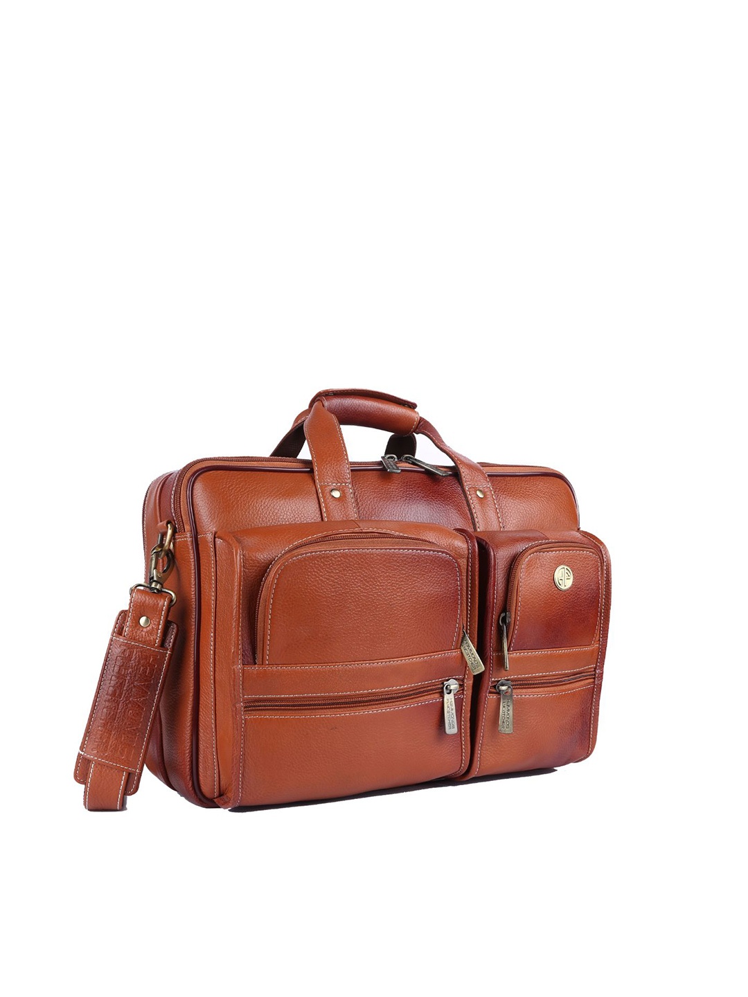 

HAMMONDS FLYCATCHER Men Tan Leather Laptop Bag