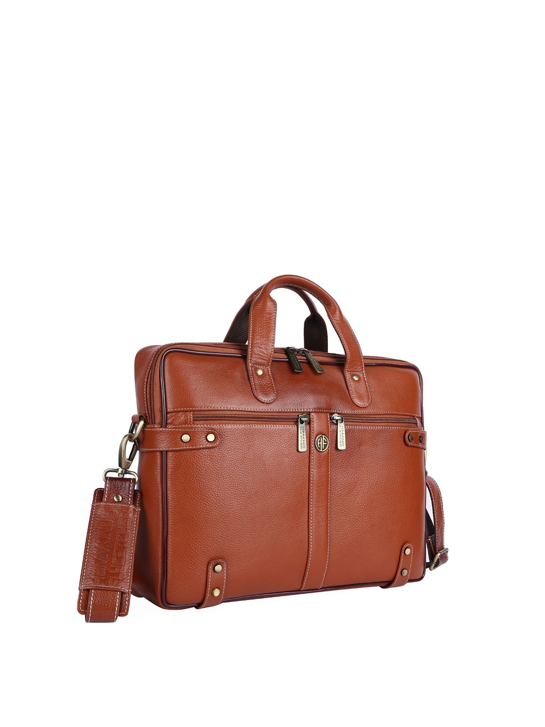 

HAMMONDS FLYCATCHER Men Tan Leather Laptop Bag