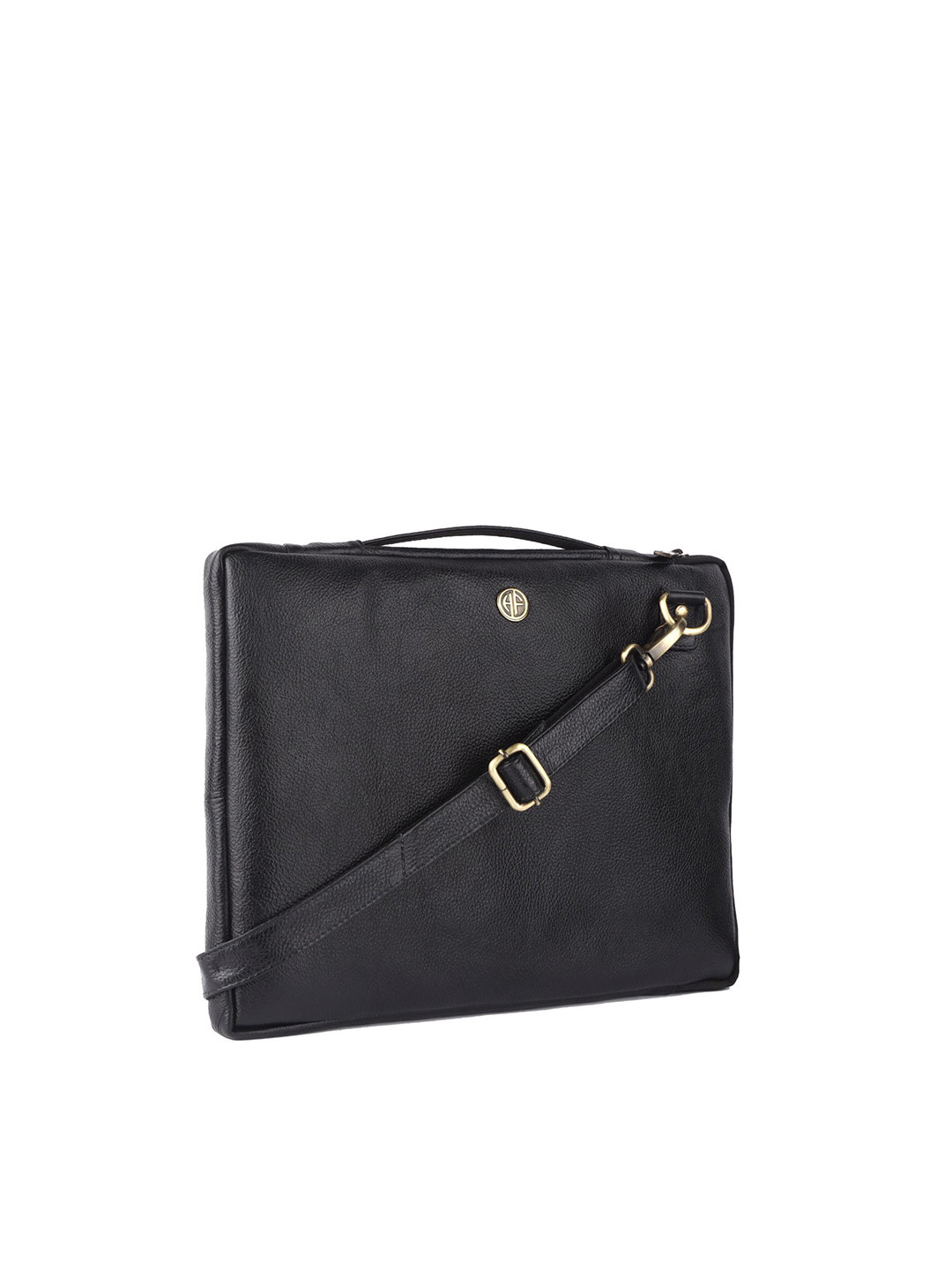 

HAMMONDS FLYCATCHER Men Black Leather Laptop Sleeve