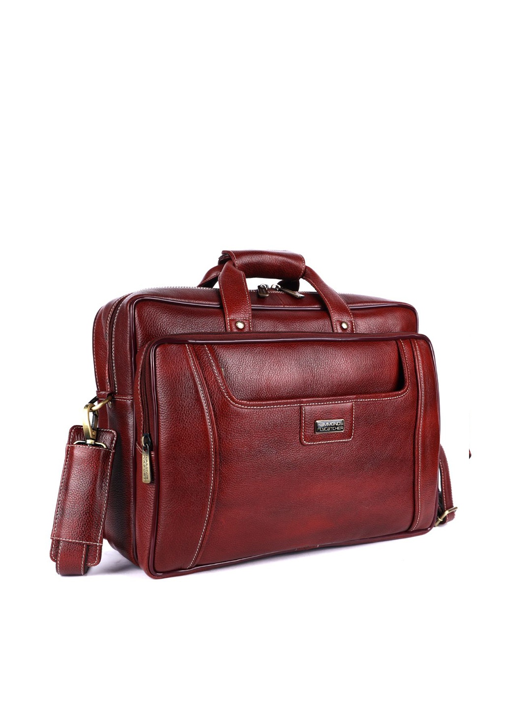 

HAMMONDS FLYCATCHER Men Brown Leather Laptop Bag