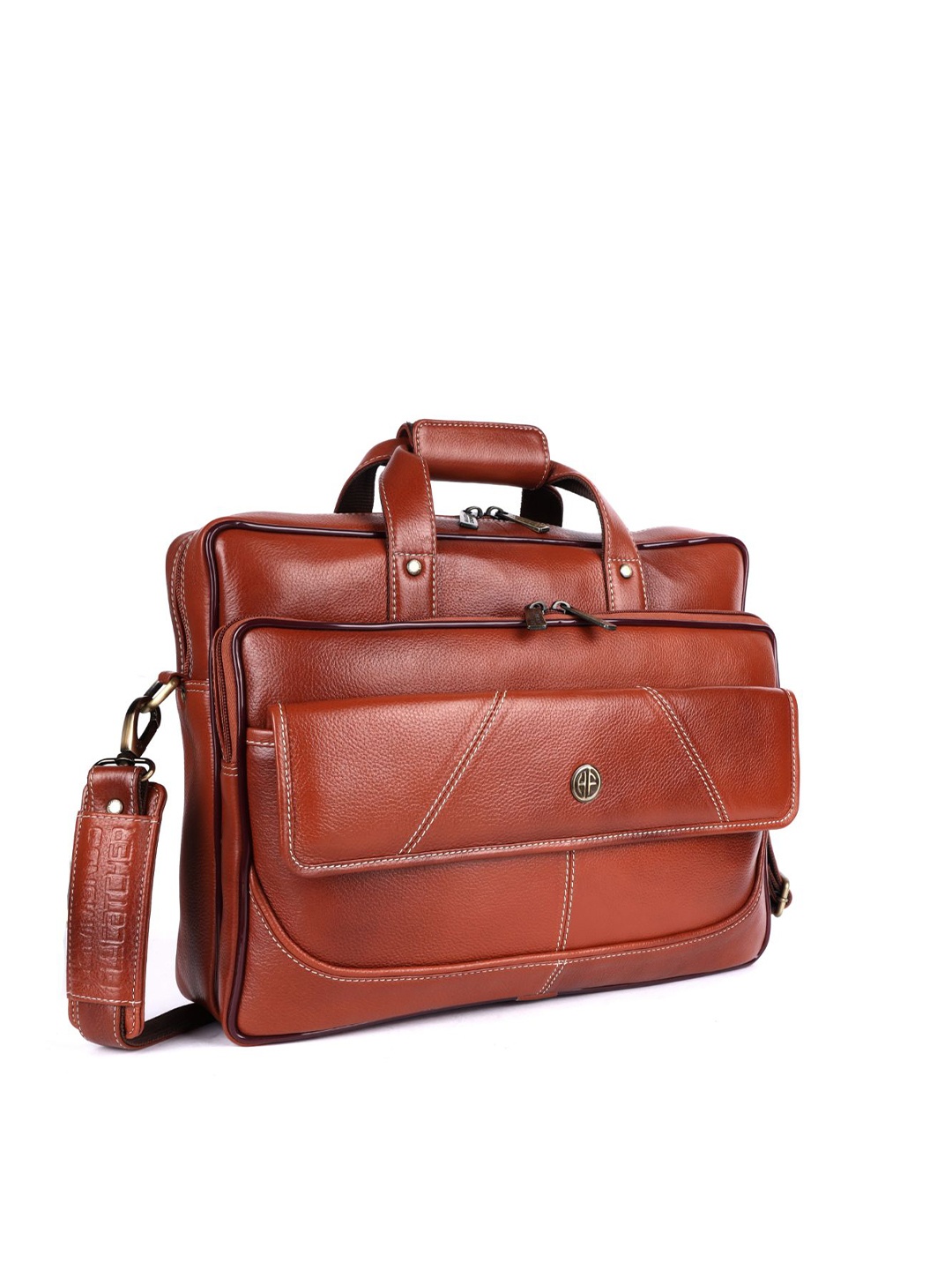 

HAMMONDS FLYCATCHER Men Tan Leather Laptop Bag