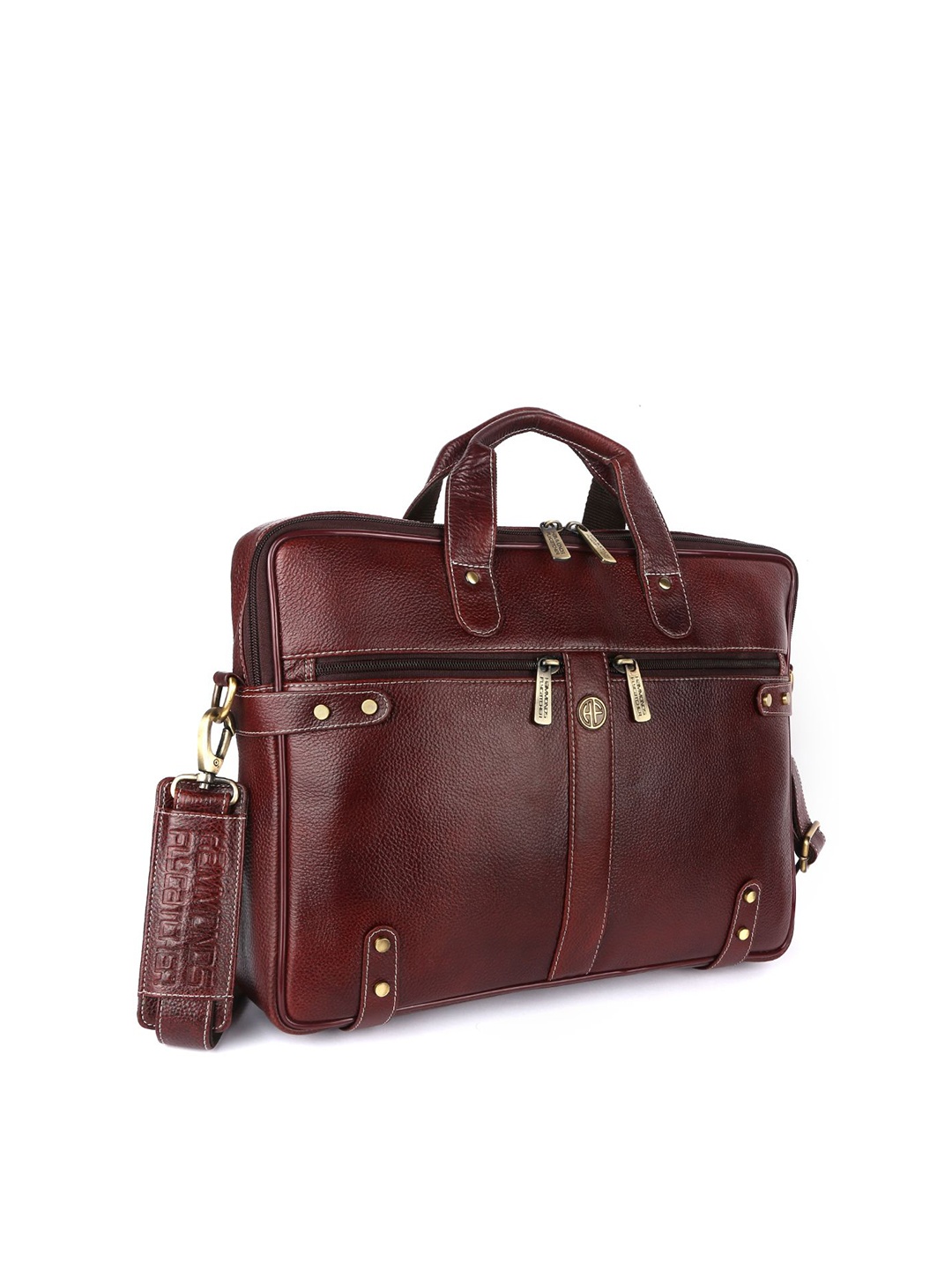 

HAMMONDS FLYCATCHER Men Brown Leather Laptop Bag