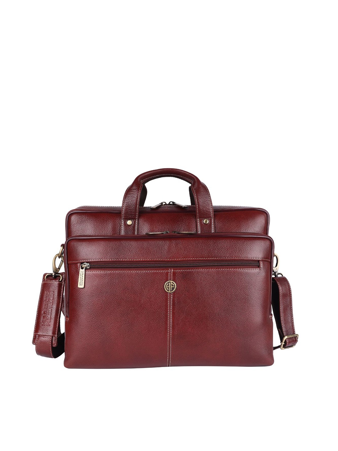 

HAMMONDS FLYCATCHER Men Brown Leather Laptop Bag