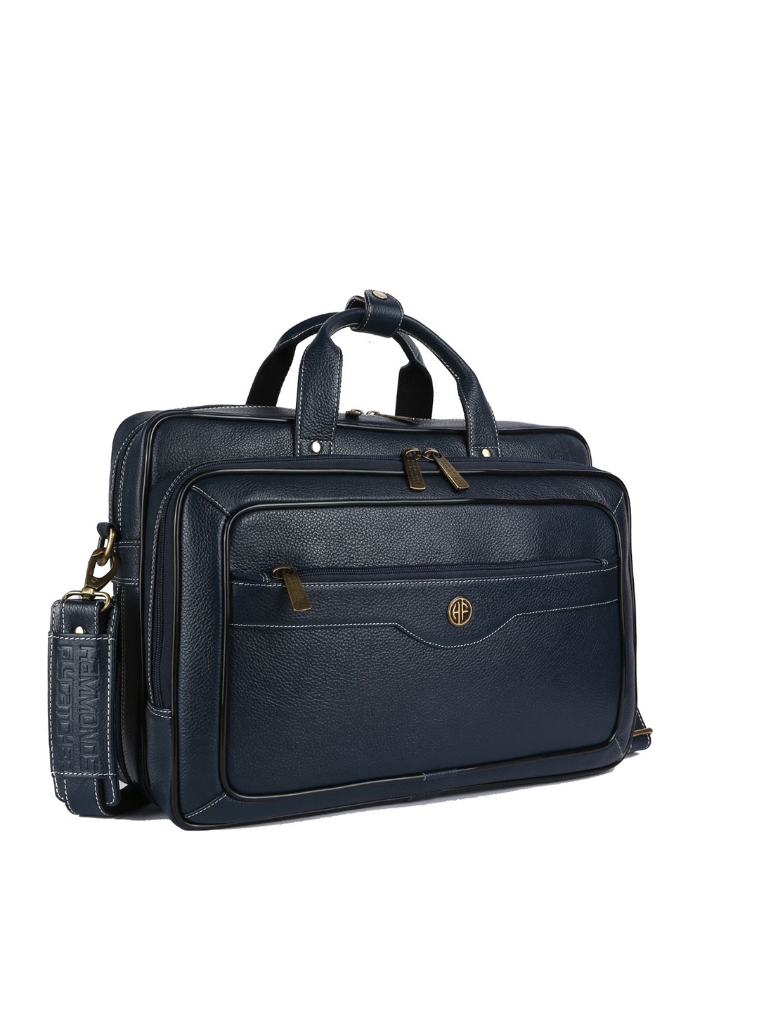

HAMMONDS FLYCATCHER Men Blue Leather Laptop Bag