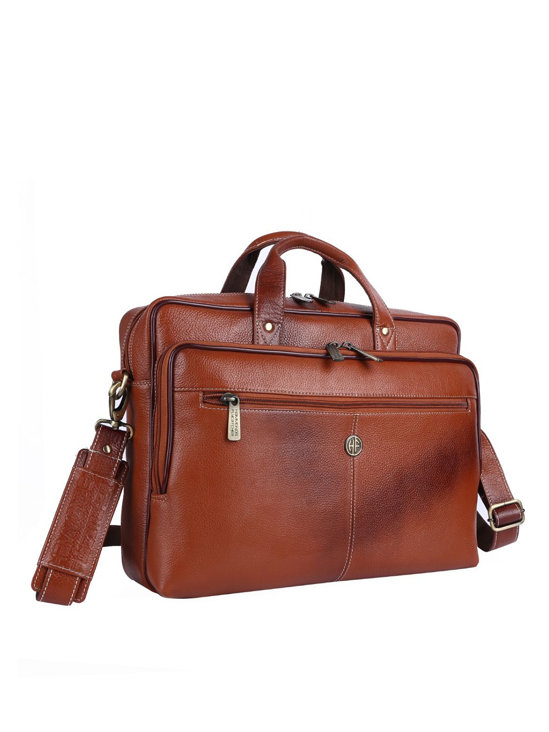 

HAMMONDS FLYCATCHER Men Tan Leather Laptop Bag