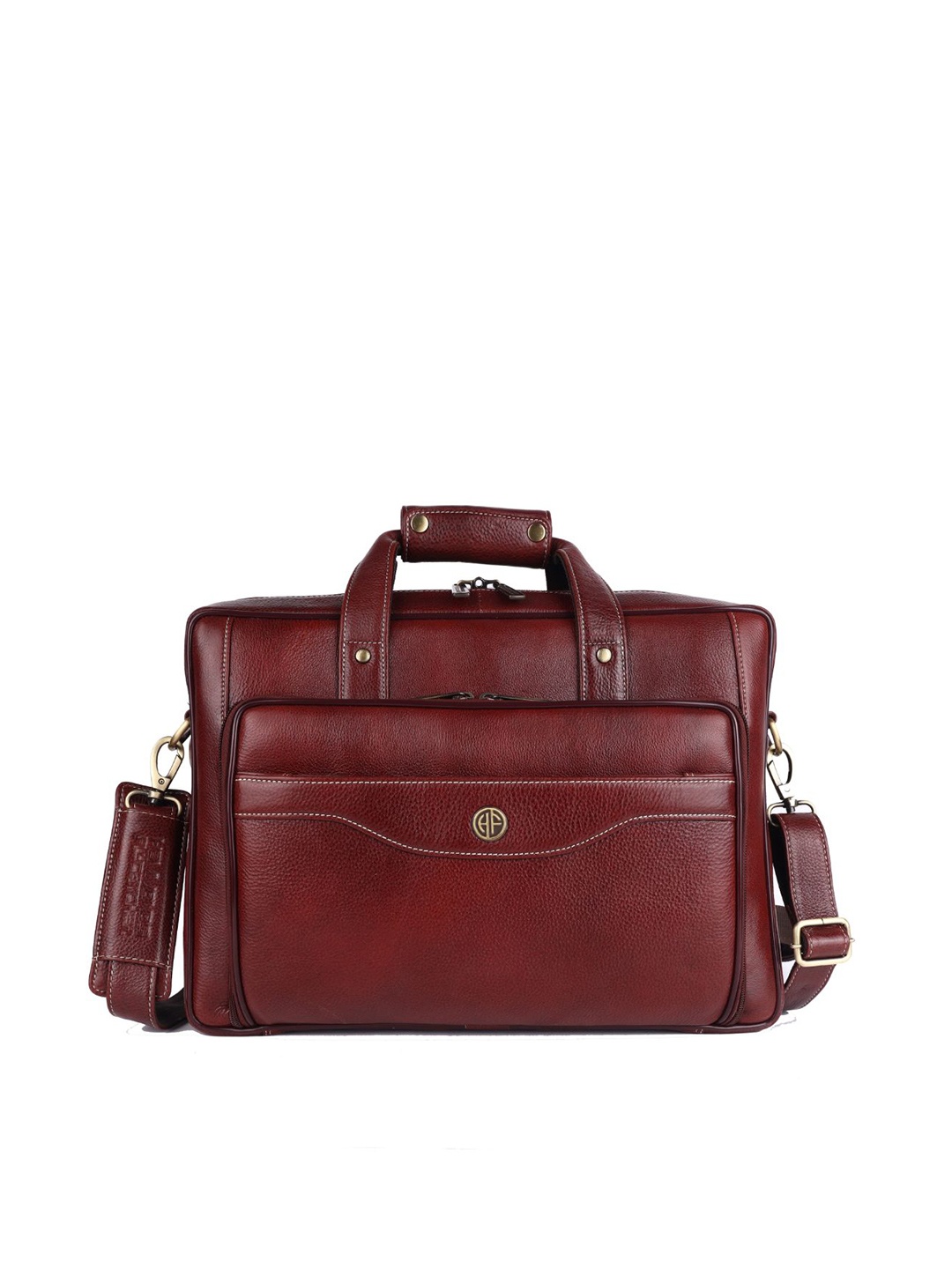 

HAMMONDS FLYCATCHER Men Brown Leather Laptop Bag