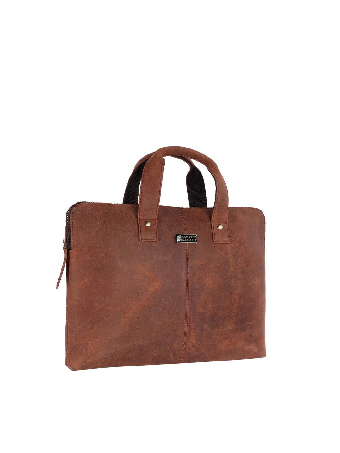 

HAMMONDS FLYCATCHER Men Brown Leather Laptop Bag