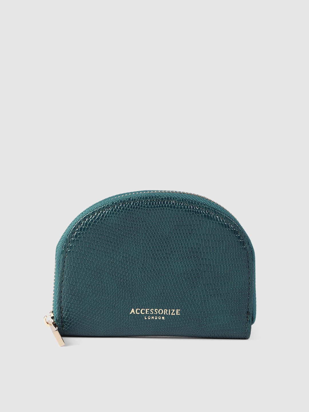 

Accessorize London Women's Faux Leather Teal Crescent Coin Purse