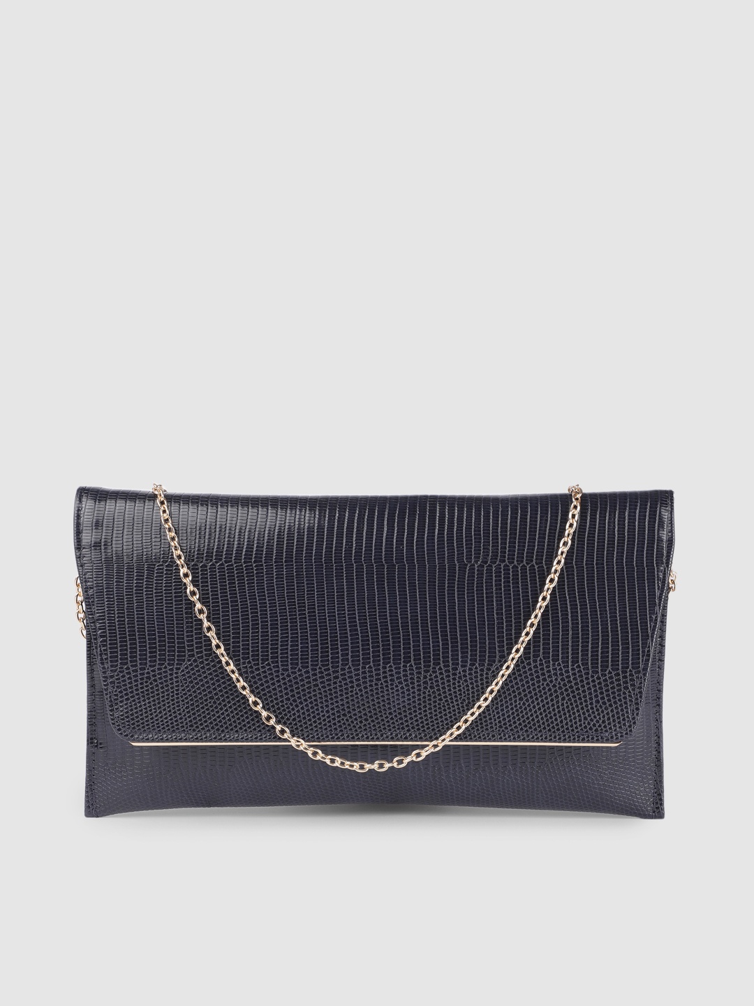 

Accessorize London Women Slim Bar Party Clutch, Navy blue