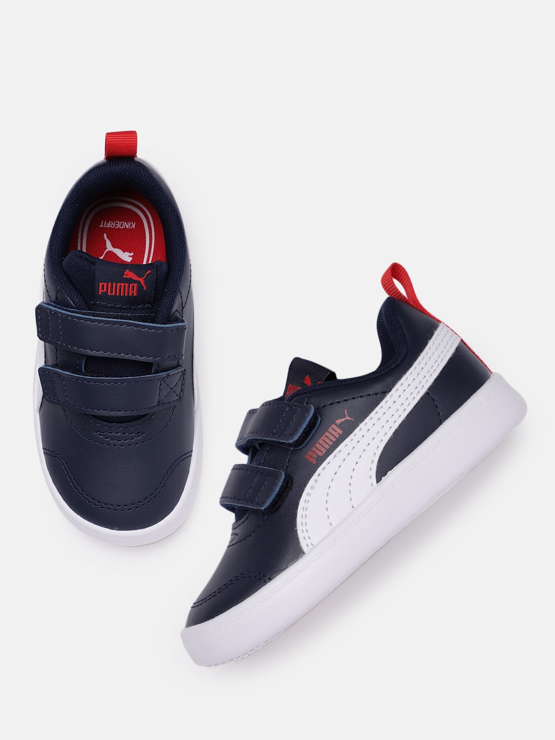 

Puma Kids Navy Blue Courtflex V2 Trainer Sneakers