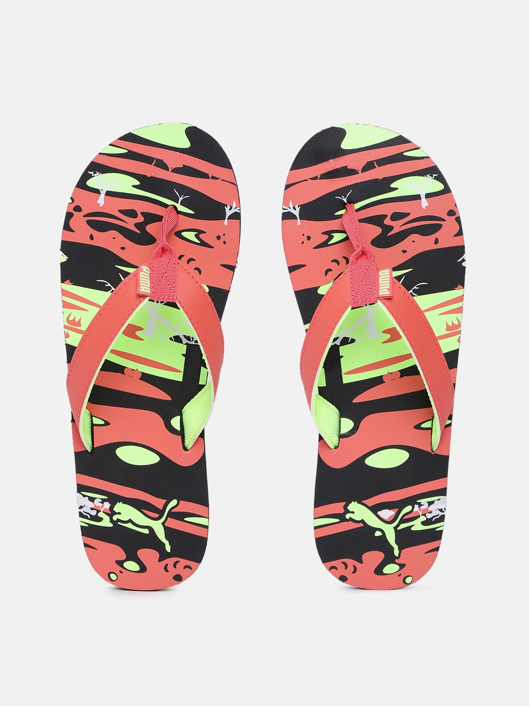 

Puma Kids Jimmy Printed Thong Flip-Flops, Multi