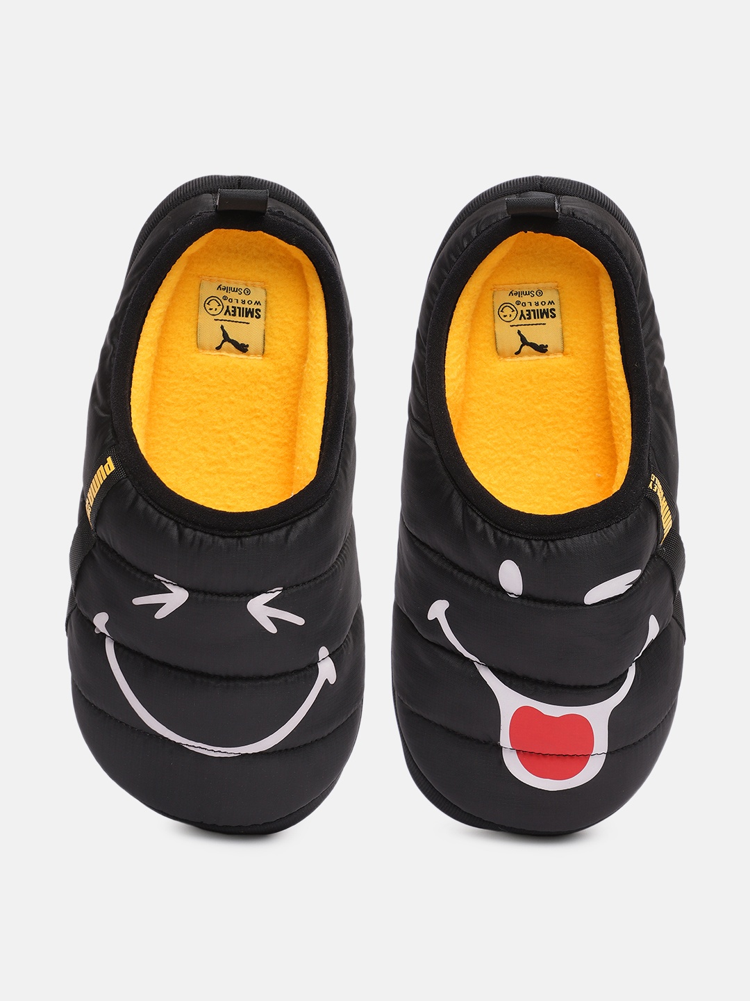 

PUMA x SMILEYWORLD Kids Printed Slip-Ons, Black