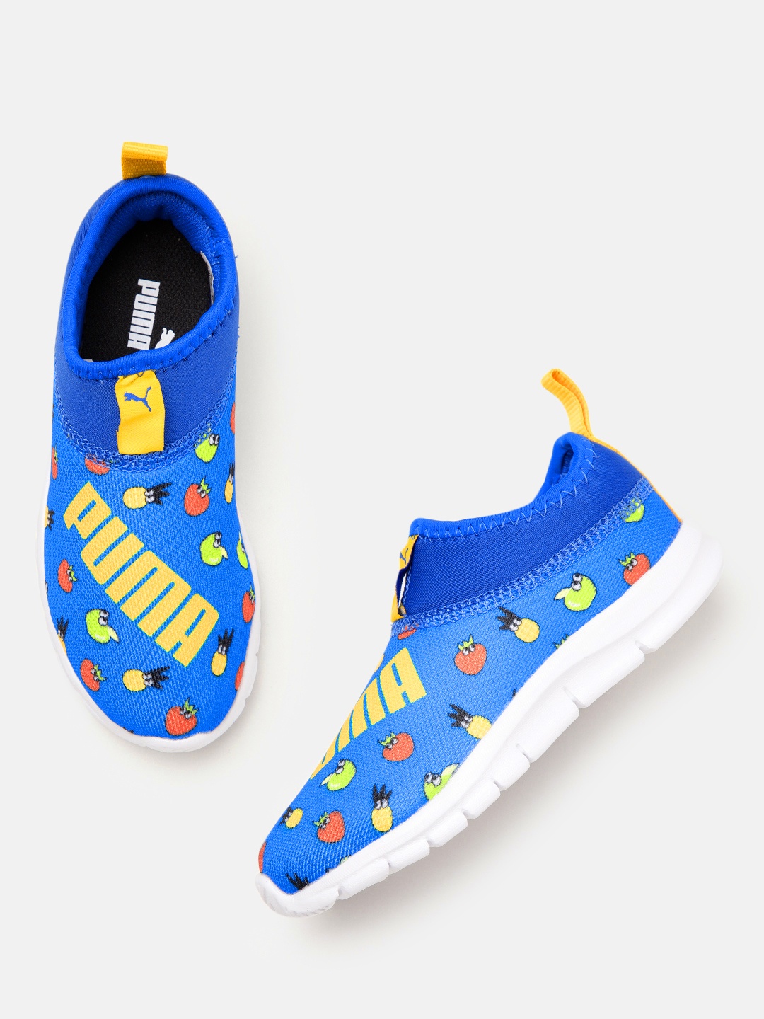 

Puma Kids Brand Logo Printed Slip-On Sneakers, Blue