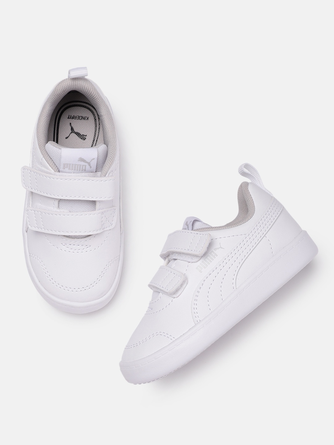

Puma Kids White Courtflex V2 Trainer Sneakers
