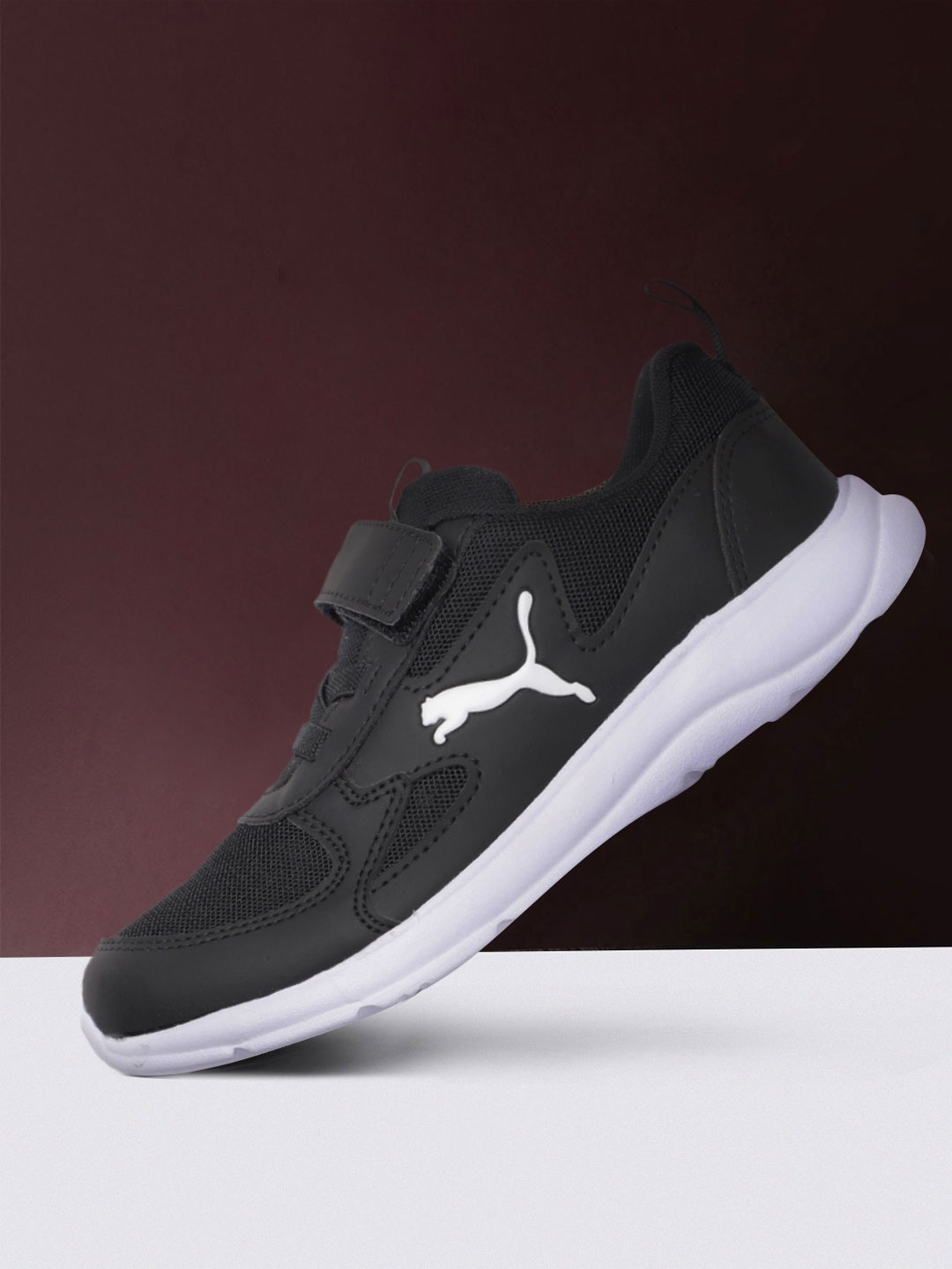 

Puma Unisex Kids Black Fun Racer Running Shoes