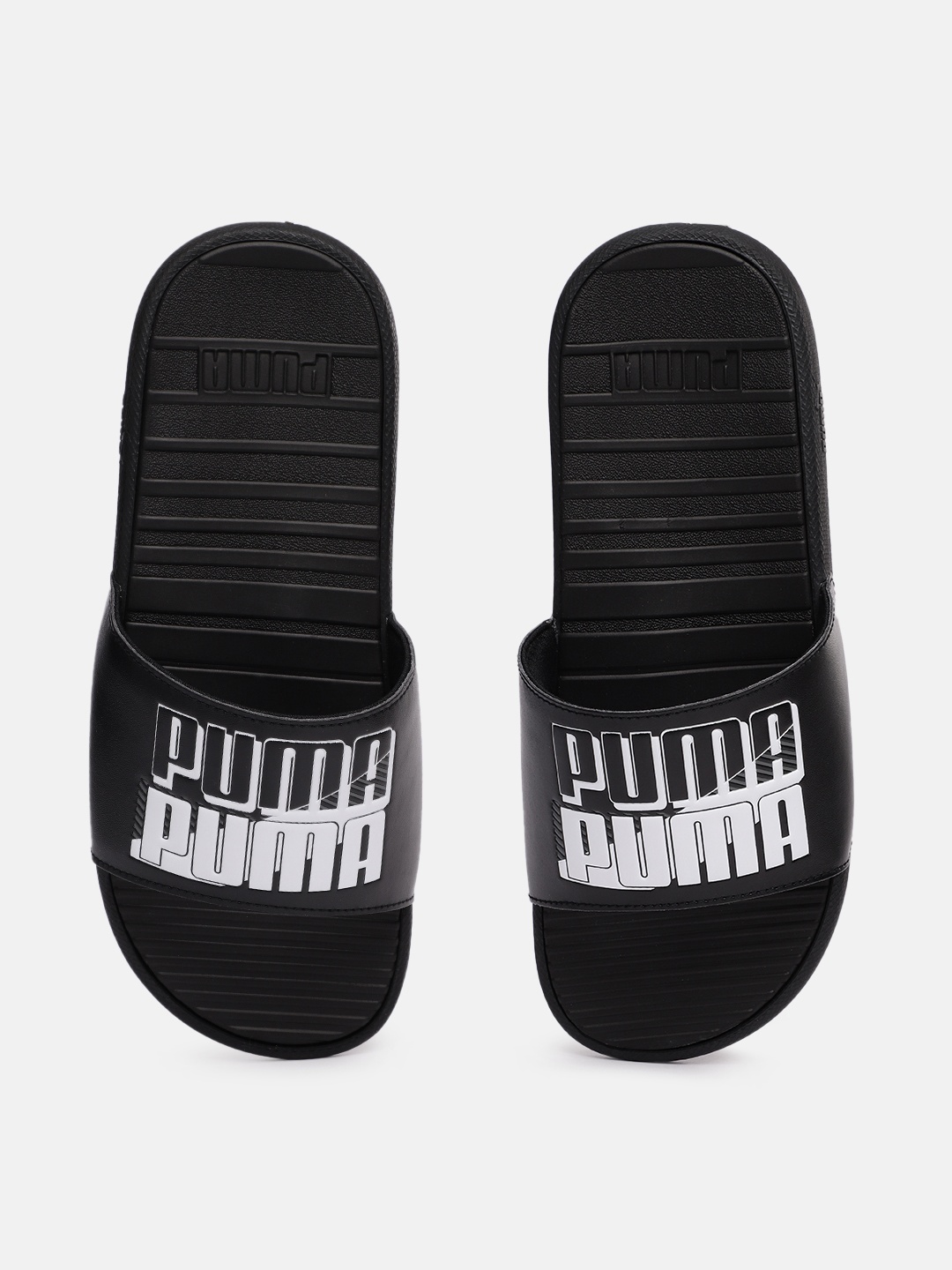 

Puma Unisex Black Printed Sliders