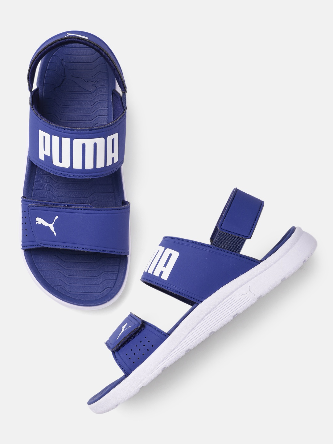 

PUMA Unisex Blue Solid Sports Sandals